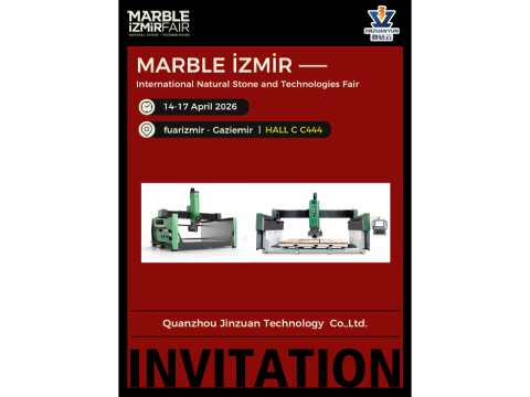 Quanzhou Jinzuan Technology presentará maquinaria avanzada para la industria del piedra en Marble Izmir 2026.